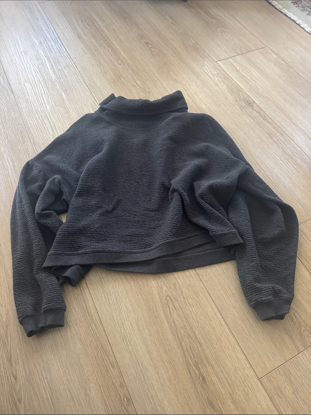 LULULEMON Lululemon Ribbed Funnel Neck Pullover SMALL